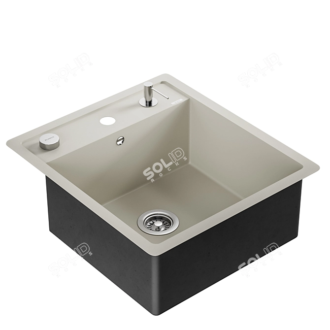 Blanco Dalago 45: Sleek and Functional Sink 3D model image 3
