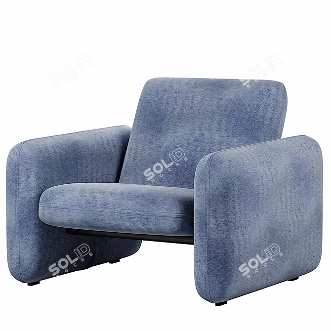 Versatile Wilkes Lounge Seating 3D model image 1