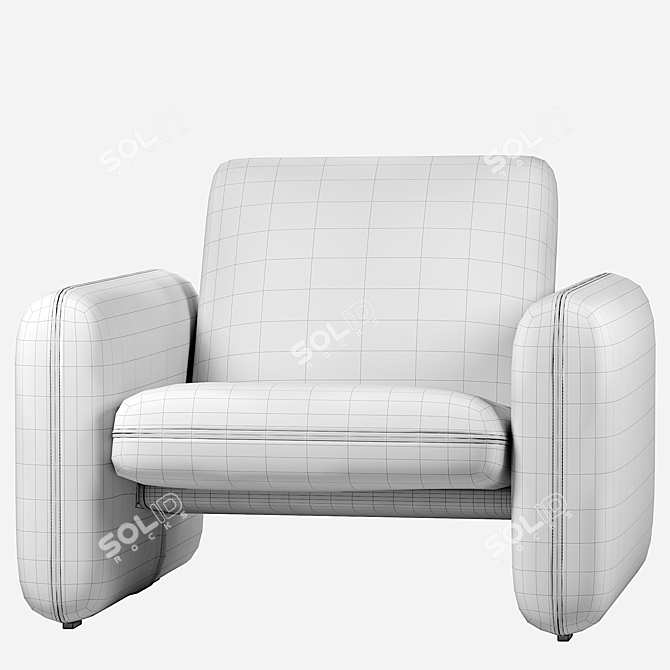 Versatile Wilkes Lounge Seating 3D model image 3