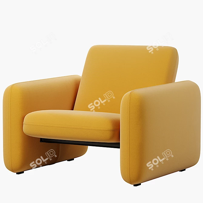 Versatile Wilkes Lounge Seating 3D model image 4