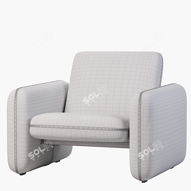 Versatile Wilkes Lounge Seating 3D model image 6