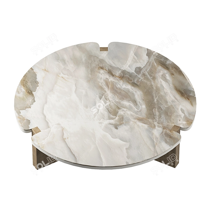 Cosmo Round Coffee Table: Versatile and Stylish 3D model image 2