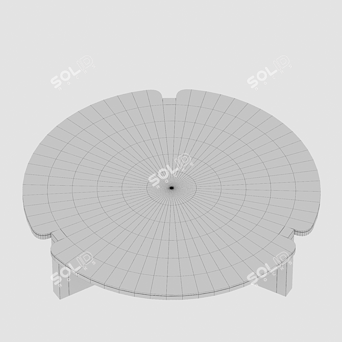 Cosmo Round Coffee Table: Versatile and Stylish 3D model image 3