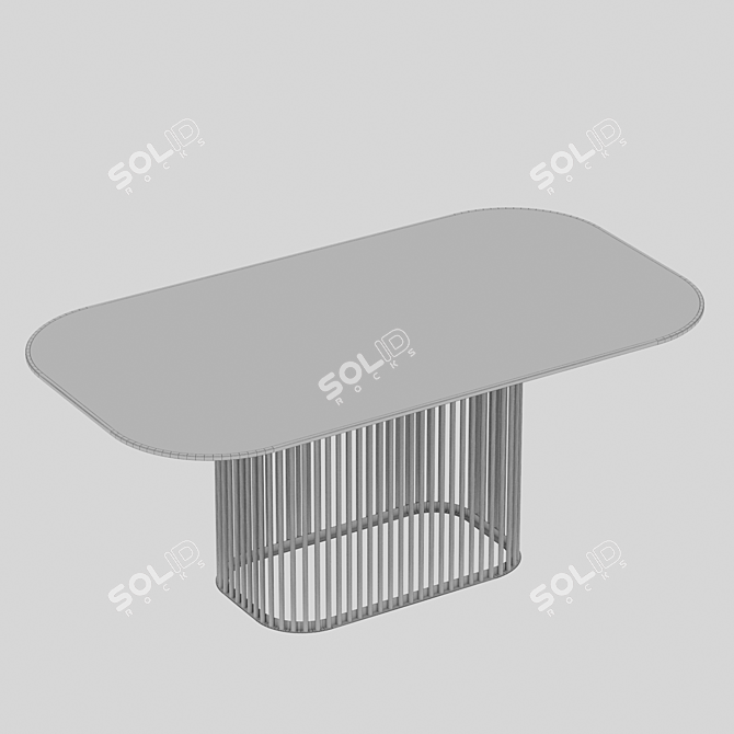 Modern Designer Dining Table Rhea 3D model image 3