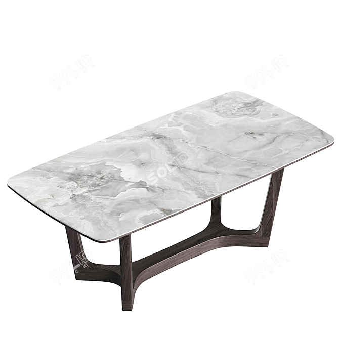 Choco Loran Dining Table 3D model image 2