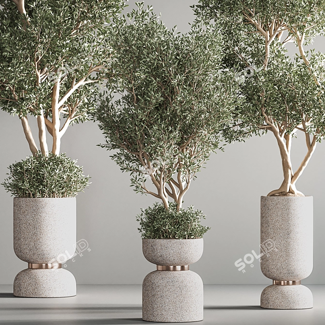 Indoor Oasis: 31-Piece Plant Set 3D model image 5