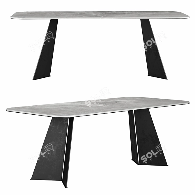 Modern Designer Dining Table by Art Interioors 3D model image 1