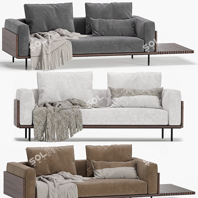 Modern Minotti Brasilia Sofa 3D model image 1