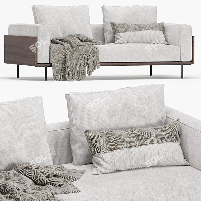 Modern Minotti Brasilia Sofa 3D model image 3