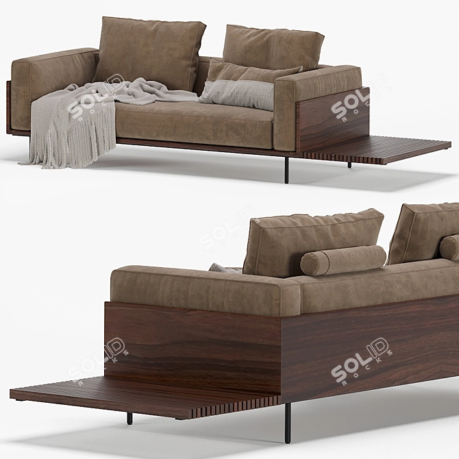 Modern Minotti Brasilia Sofa 3D model image 4