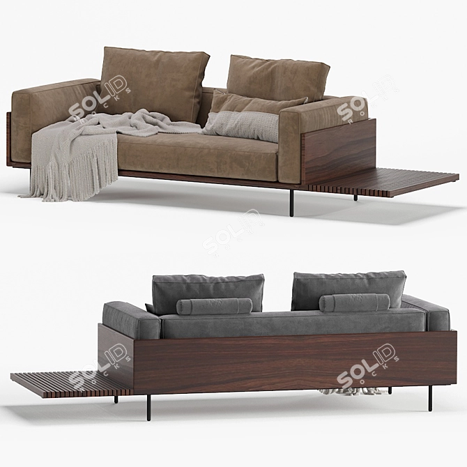 Modern Minotti Brasilia Sofa 3D model image 6