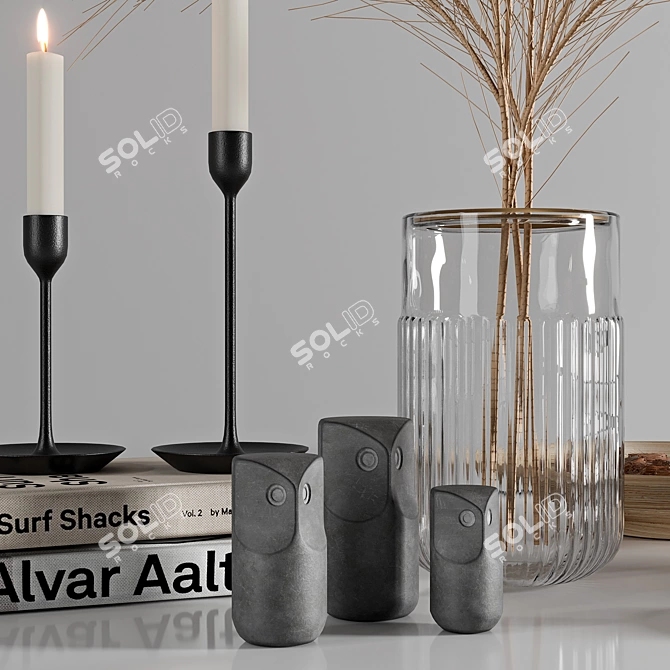 Modern Scandinavian Decor Set 3D model image 5