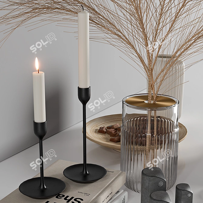 Modern Scandinavian Decor Set 3D model image 6