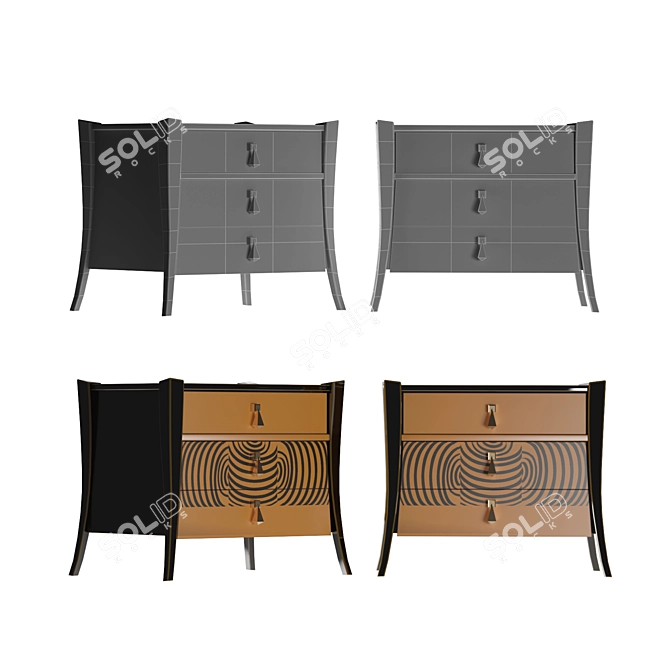 Elegant Assi D'Asolo Chest 3D model image 6