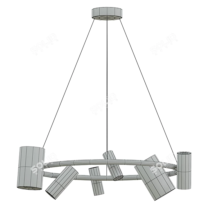 Glamorous CAN CAN Chandelier 3D model image 3