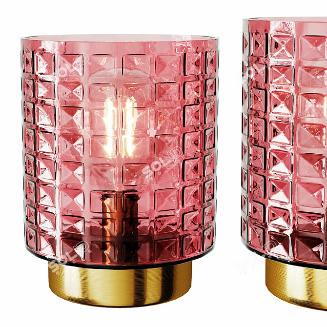Glamour Mobile Lamp: Battery-Powered Elegance 3D model image 1