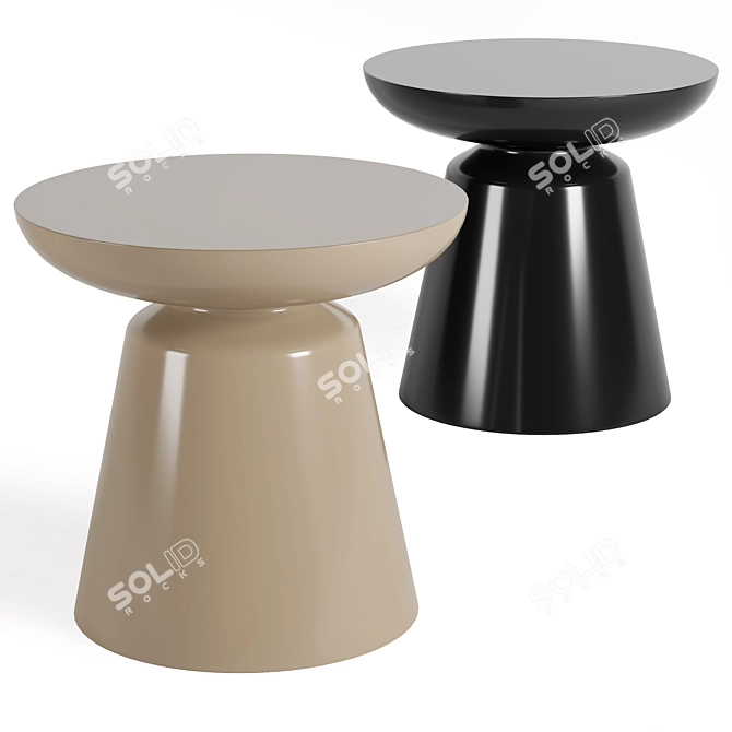 Minimalist Cap Side Table 3D model image 1