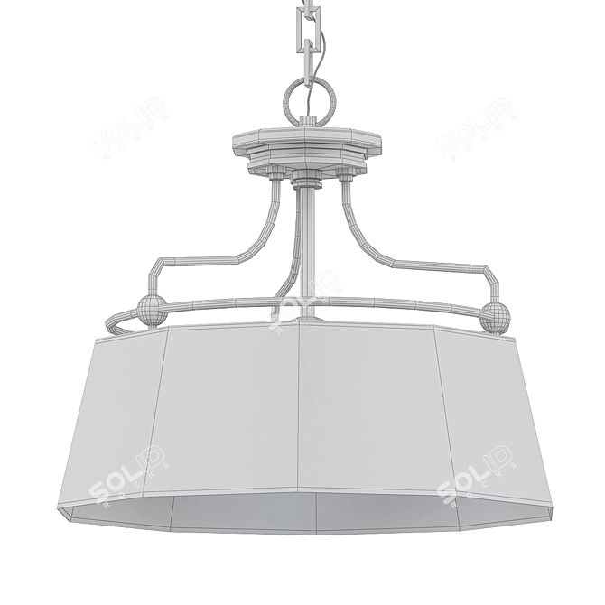 Elegant Mayfair Small Chandelier 3D model image 2