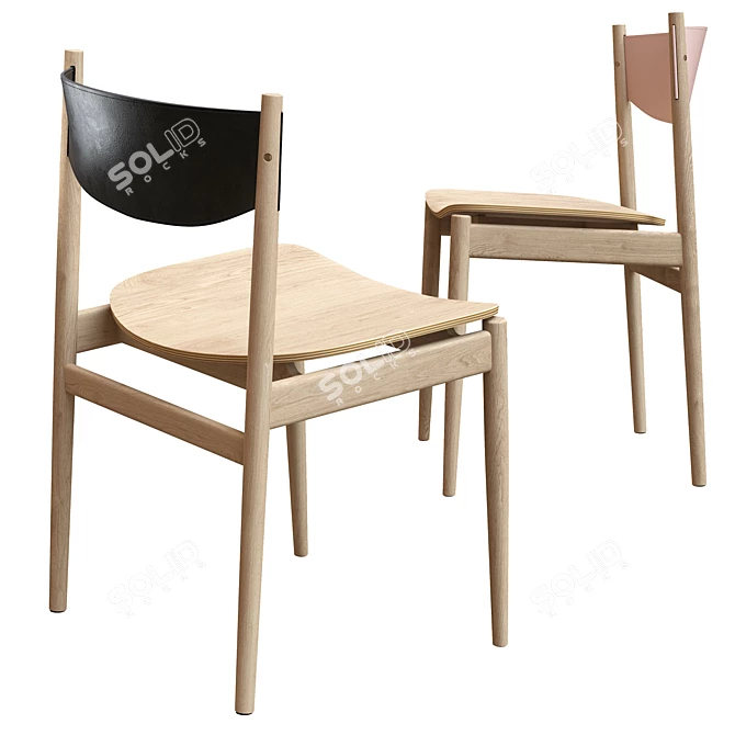 Unique and Stylish Bolia Apelle Chair 3D model image 2