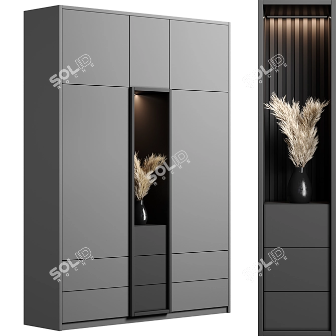 Modular Cabinet: Versatile Storage Solution 3D model image 3