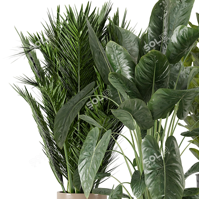 Ferm Living Bau Pot: Large Indoor Plant Set 3D model image 3