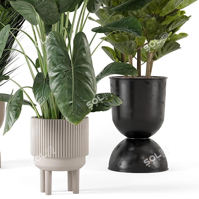 Ferm Living Bau Pot: Large Indoor Plant Set 3D model image 5