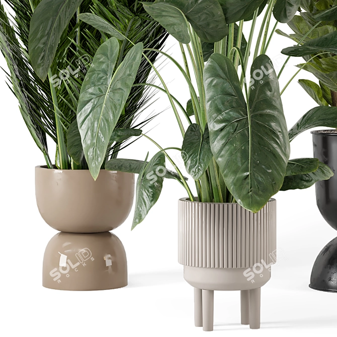 Ferm Living Bau Pot: Large Indoor Plant Set 3D model image 6