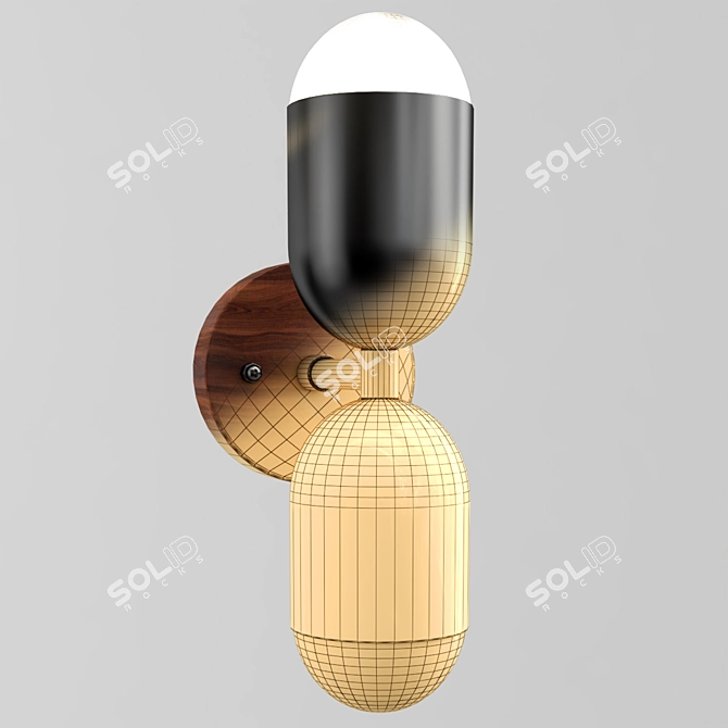CHRIS 2013: Brass Design Lamp 3D model image 3