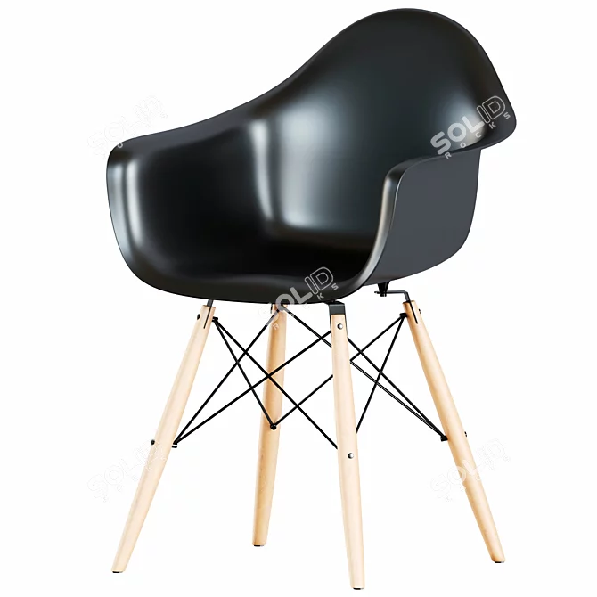 Modern Chair DAW: Sleek & Stylish 3D model image 1