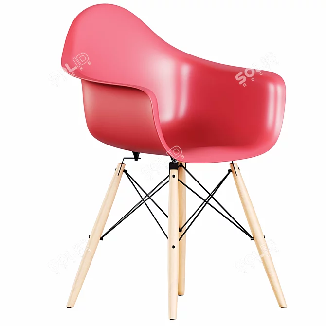 Modern Chair DAW: Sleek & Stylish 3D model image 2