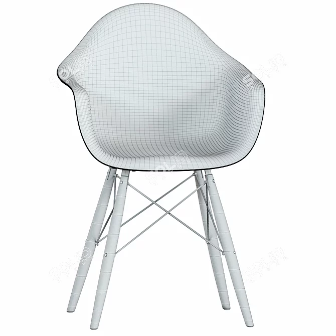 Modern Chair DAW: Sleek & Stylish 3D model image 3