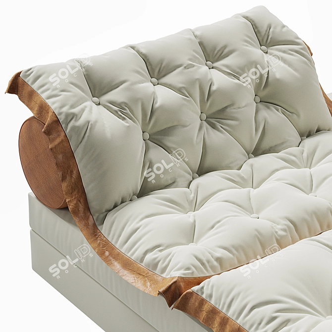 Elegant FRANCHI Chaise-Lounge 1891x1631x783mm 3D model image 2