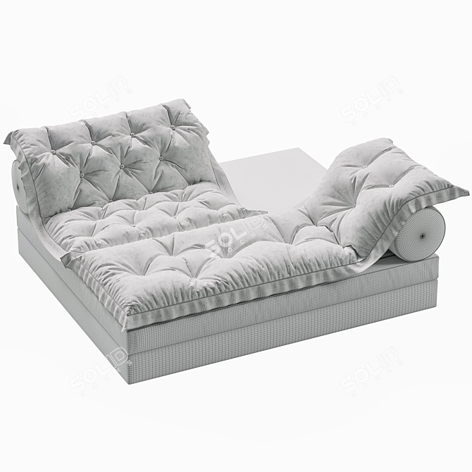 Elegant FRANCHI Chaise-Lounge 1891x1631x783mm 3D model image 4