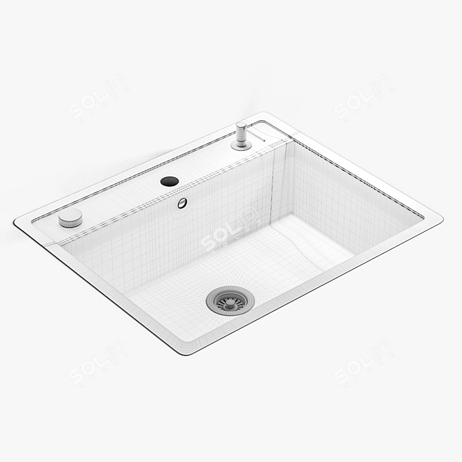 Elegant Blanco DALAGO 6: Premium Sink 3D model image 4