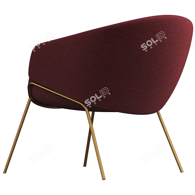 SP01 Anita Armchair: Sleek and Stylish Seating Solution 3D model image 3