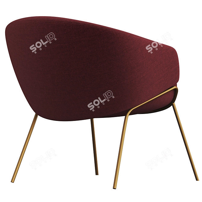 SP01 Anita Armchair: Sleek and Stylish Seating Solution 3D model image 4