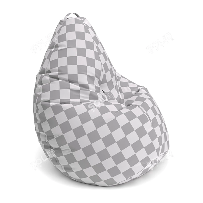 Title: Cozy Relaxation Beanbag Chair 3D model image 4