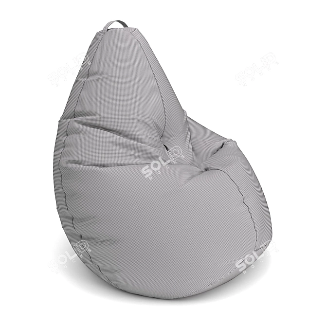 Title: Cozy Relaxation Beanbag Chair 3D model image 5