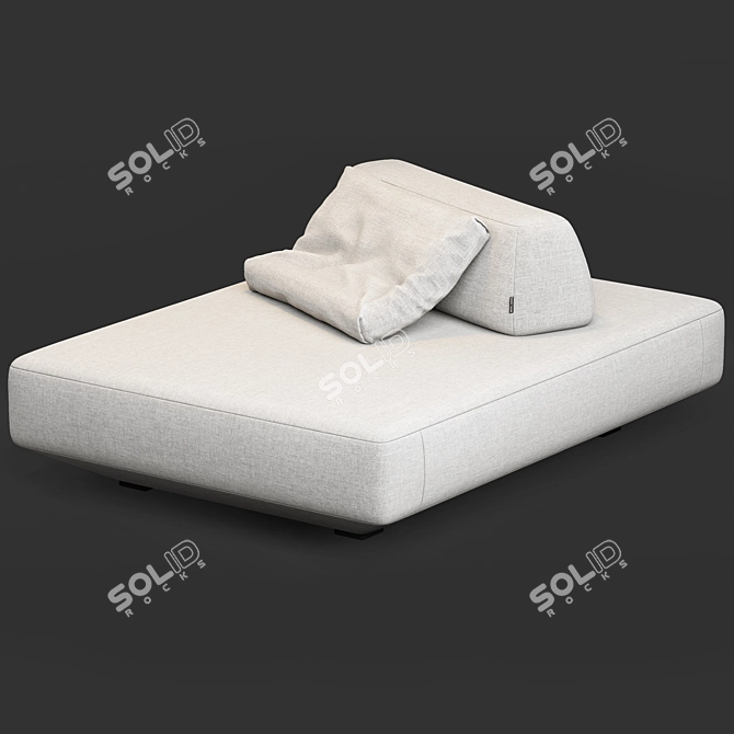 Elegant Boca Tommy Sofa 3D model image 4