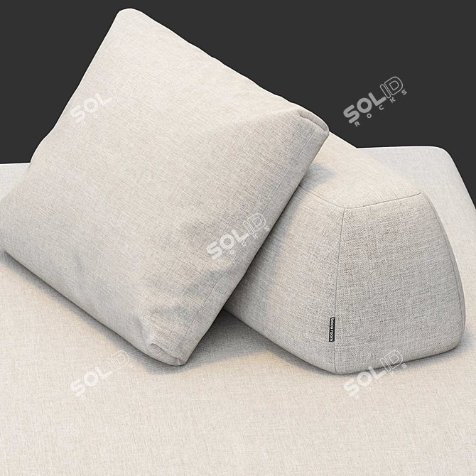 Elegant Boca Tommy Sofa 3D model image 5