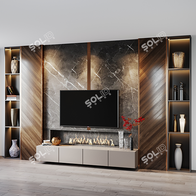 Title: TV Set 207 - HD Clarity 3D model image 2