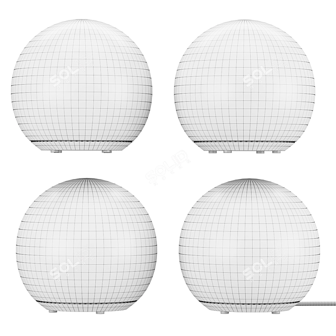 IKEA ANGARNA Panda LED Children's Lamp 3D model image 4