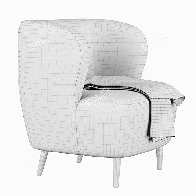 Modern Comfort: Stay Lounge Chair 3D model image 4