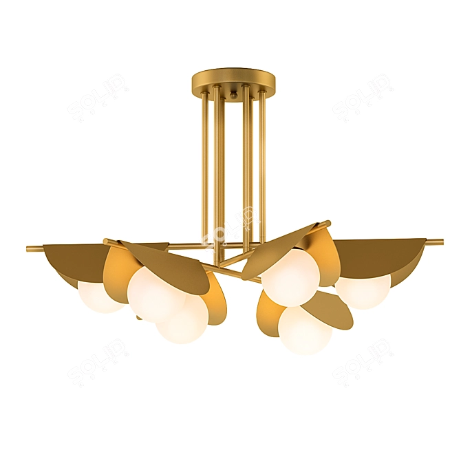 Divine Light Hanging Chandelier 3D model image 1