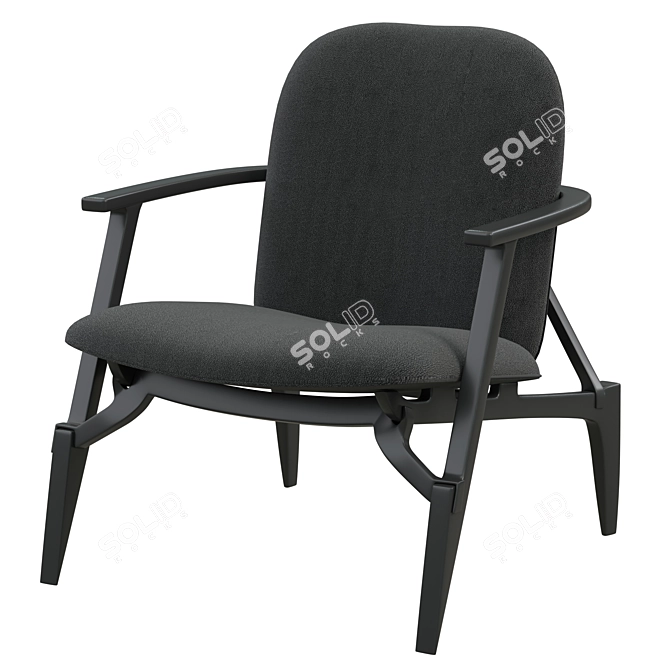 Elegant LOUISE Chair Design 3D model image 1