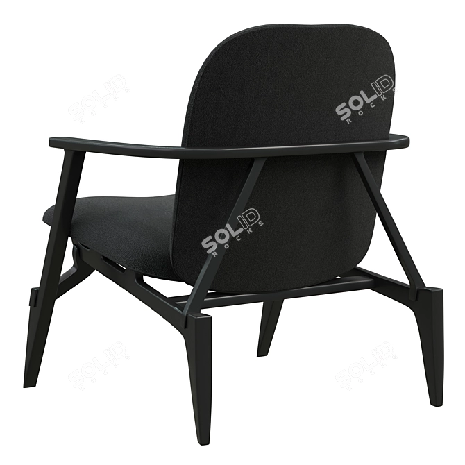 Elegant LOUISE Chair Design 3D model image 2