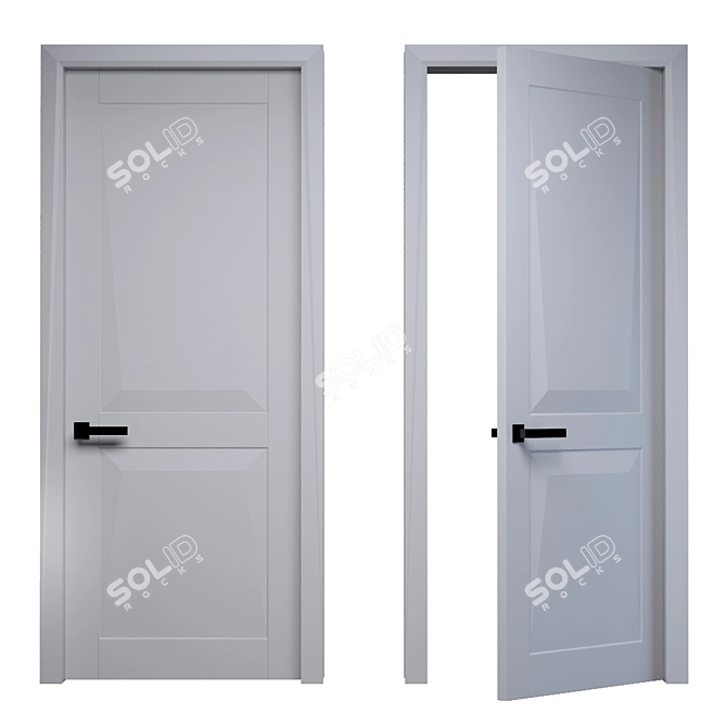 Novara Premium Interior Door 3D model image 1