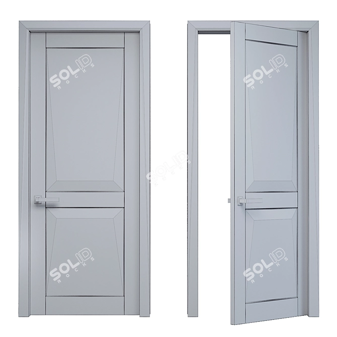 Novara Premium Interior Door 3D model image 2