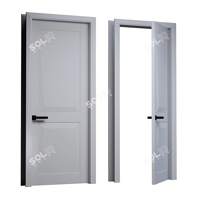 Novara Premium Interior Door 3D model image 5