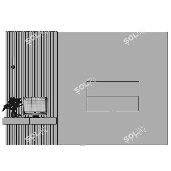 UltraHD 6K TV Set with Massive Polys & Verts 3D model image 9